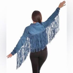 🇺🇸 SCULLY Denim Fringe Jacket